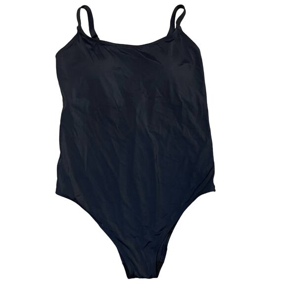 Andie Swim The Laguna One Piece Swimsuit Black Size XXXL NWT Beach Minimalist - Picture 3 of 11